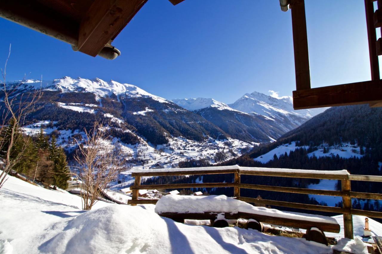 Chalet Abraxas With Astonishing View - Grimentz Villa Eksteriør bilde