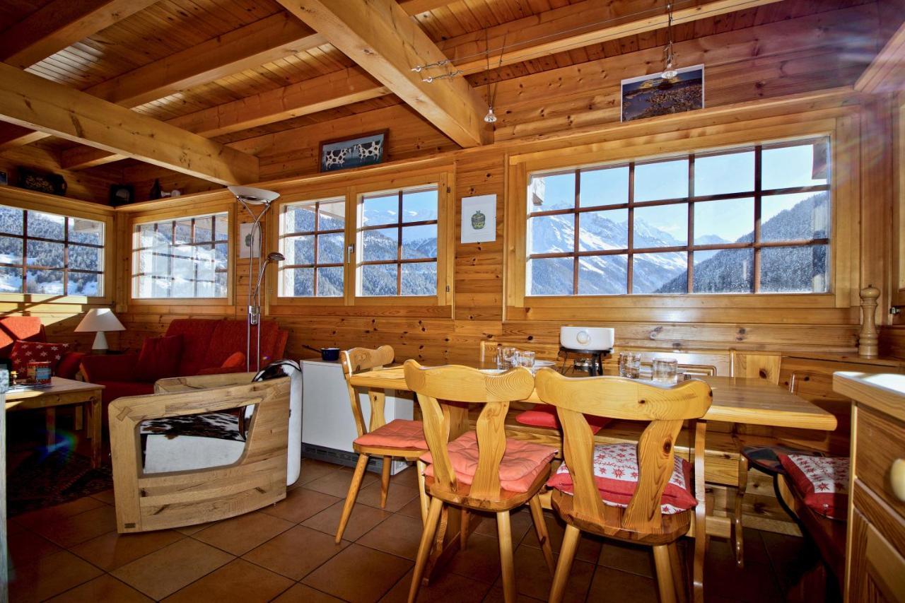 Chalet Abraxas With Astonishing View - Grimentz Villa Eksteriør bilde